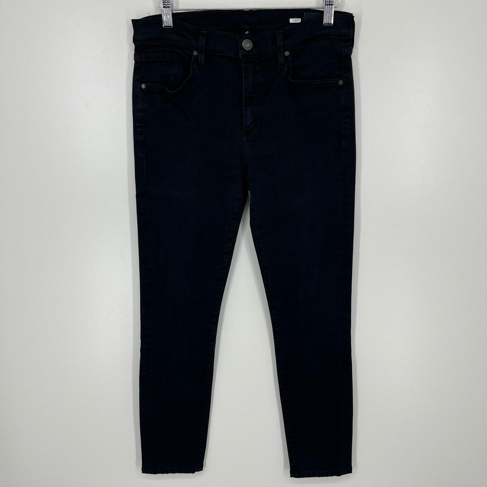 GOLDSIGN Womens Black High Rise Skinny Jeans Size 29 W3312-818 Made in USA